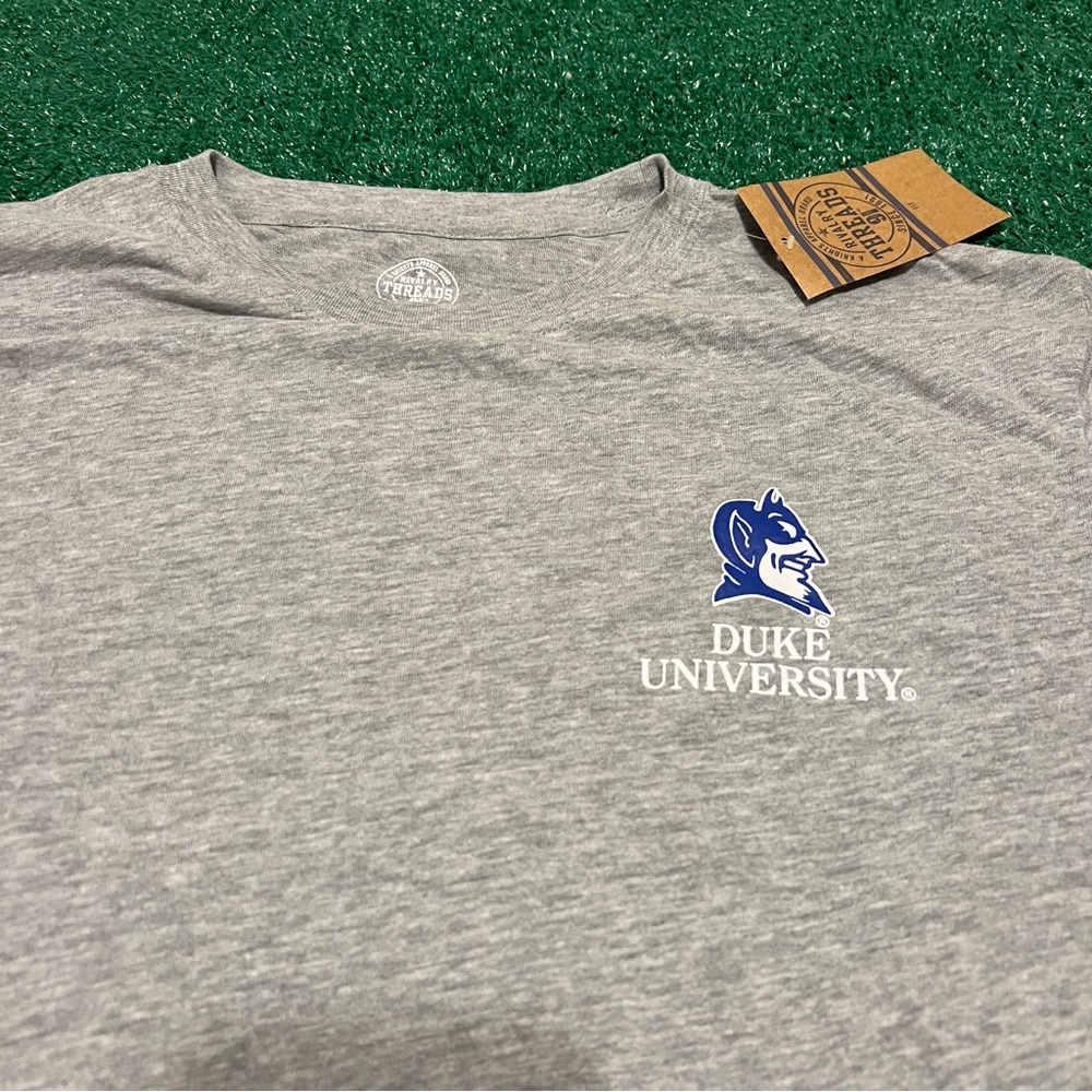 Rivalry Threads Gray Duke University Tee